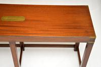 Antique Mahogany Military Campaign Style Console Table (8 of 8) Antique Mahogany Military Campaign Style Console Table (8 of 8)