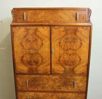 Burr Walnut Art Deco Tallboy Chest of Drawers (9 of 12) Burr Walnut Art Deco Tallboy Chest of Drawers (9 of 12)