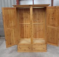 1960s Country Pine 2 Door Wardrobe with Base Drawers and Carved Detail (3 of 5) 1960s Country Pine 2 Door Wardrobe with Base Drawers and Carved Detail (3 of 5)