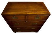 19thc Mahogany Original Campaign Chest (5 of 7) 19thc Mahogany Original Campaign Chest (5 of 7)