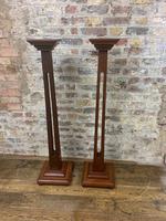 Pair of Mahogany Torcheres (5 of 6) Pair of Mahogany Torcheres (5 of 6)