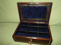 Quality Unisex Inlaid Rosewood Jewellery Box. c1840 (10 of 11) Quality Unisex Inlaid Rosewood Jewellery Box. c1840 (10 of 11)