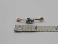 9ct Gold Turquoise Brooch (6 of 7) 9ct Gold Turquoise Brooch (6 of 7)