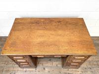 Antique Oak Pedestal Desk (4 of 10) Antique Oak Pedestal Desk (4 of 10)
