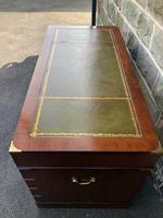 Brass Bound Mahogany Military Pedestal Desk (3 of 14) Brass Bound Mahogany Military Pedestal Desk (3 of 14)