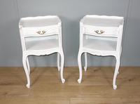 Pair of White Painted Bedside Tables (3 of 9) Pair of White Painted Bedside Tables (3 of 9)