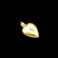 Antique Diamond Star 15ct 15K Yellow Gold Heart Pendant Charm (2 of 9) Antique Diamond Star 15ct 15K Yellow Gold Heart Pendant Charm (2 of 9)