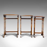 Antique Trio of Nest Tables, English, Walnut, Mahogany, Nesting, Side, Edwardian (4 of 12) Antique Trio of Nest Tables, English, Walnut, Mahogany, Nesting, Side, Edwardian (4 of 12)