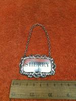 Sterling Silver Hallmarked Decanter Label "Sherry" 1961 C J Vander Ltd (3 of 5) Sterling Silver Hallmarked Decanter Label "Sherry" 1961 C J Vander Ltd (3 of 5)