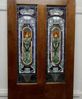 Victorian Art Nouveau Stained Glass Panel Door (6 of 9) Victorian Art Nouveau Stained Glass Panel Door (6 of 9)