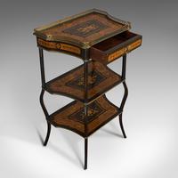 Antique Etagere, Italian, Mahogany, Boxwood, 3 Tier Whatnot, Victorian c.1900 (5 of 12) Antique Etagere, Italian, Mahogany, Boxwood, 3 Tier Whatnot, Victorian c.1900 (5 of 12)