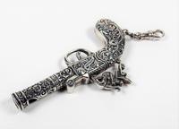 Rare Art Deco Sterling Silver Chatelaine Scroll Pattern Flint Pistol Whistle (6 of 9) Rare Art Deco Sterling Silver Chatelaine Scroll Pattern Flint Pistol Whistle (6 of 9)