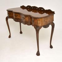 Queen Anne Style Burr Walnut Server Table c.1930 (2 of 12) Queen Anne Style Burr Walnut Server Table c.1930 (2 of 12)