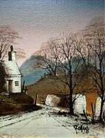 Ronald Folland Original Signed Winter Hamlet Landscape Oil Painting (3 of 12) Ronald Folland Original Signed Winter Hamlet Landscape Oil Painting (3 of 12)