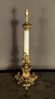 Superb Tall French Gilt Metal Rococo Table Lamp (8 of 9) Superb Tall French Gilt Metal Rococo Table Lamp (8 of 9)