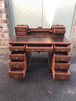 Antique Oak Pedestal Writing Desk (Pri) (8 of 13) Antique Oak Pedestal Writing Desk (Pri) (8 of 13)