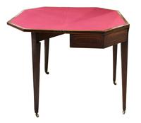 Regency Mahogany Card Table on Square Tapered Legs (5 of 10) Regency Mahogany Card Table on Square Tapered Legs (5 of 10)