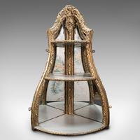 Antique Mirrored Corner Shelf, English, Gilt Gesso, Decorative Display, Regency (2 of 9) Antique Mirrored Corner Shelf, English, Gilt Gesso, Decorative Display, Regency (2 of 9)