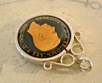 Vintage Pocket Watch Chain Silver Fob 1943 WW2 Multi Enamel Farthing Coin Fob (4 of 8) Vintage Pocket Watch Chain Silver Fob 1943 WW2 Multi Enamel Farthing Coin Fob (4 of 8)