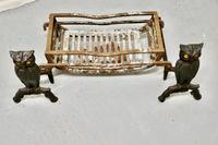 Quirky Model Owl Iron Andirons with Grate (6 of 7) Quirky Model Owl Iron Andirons with Grate (6 of 7)