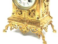 Amazing French Gothic Ormolu Mantel Clock Bronze 8 Day Striking Mantle Clock c.1870 (4 of 11) Amazing French Gothic Ormolu Mantel Clock Bronze 8 Day Striking Mantle Clock c.1870 (4 of 11)