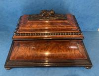 Victorian Burr Cedar & Ebony Shaped Tea Caddy (3 of 20) Victorian Burr Cedar & Ebony Shaped Tea Caddy (3 of 20)