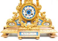 Stunning Quality French Mantel Clock Urn Top Blue Sevres Porcelain Mantle Clock. (10 of 12) Stunning Quality French Mantel Clock Urn Top Blue Sevres Porcelain Mantle Clock. (10 of 12)