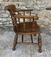 Antique Elm Captains Chair or Smokers Bow (9 of 14) Antique Elm Captains Chair or Smokers Bow (9 of 14)