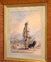 Early Victorian Watercolour of a Scottish Gillie (5 of 8) Early Victorian Watercolour of a Scottish Gillie (5 of 8)