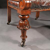 Substantial 19th Century Oak & Moroccan Leather Armchair (5 of 8) Substantial 19th Century Oak & Moroccan Leather Armchair (5 of 8)