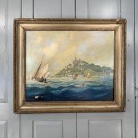 Antique French marine seascape oil painting of Mont St Michel signed Shimmin (3 of 10) Antique French marine seascape oil painting of Mont St Michel signed Shimmin (3 of 10)
