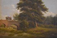 Victorian Landscape Oil Painting with Coach & Horses (3 of 5) Victorian Landscape Oil Painting with Coach & Horses (3 of 5)
