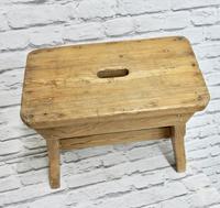 Slab Sided Country Pine Stool (4 of 5) Slab Sided Country Pine Stool (4 of 5)
