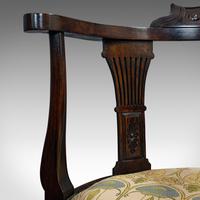 Antique Corner Armchair, French, Beech, Seat, Art Nouveau, Victorian c 1890 (10 of 12) Antique Corner Armchair, French, Beech, Seat, Art Nouveau, Victorian c 1890 (10 of 12)