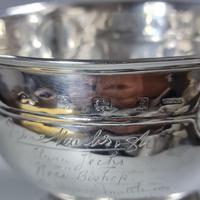 Rare Arts & Crafts Liberty & Co HM Silver & Enamel Cymric Bowl c.1905- Signed (10 of 14) Rare Arts & Crafts Liberty & Co HM Silver & Enamel Cymric Bowl c.1905- Signed (10 of 14)