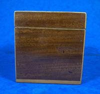 Georgian Single Mahogany Tea Caddy with Inlaid Shell (8 of 12) Georgian Single Mahogany Tea Caddy with Inlaid Shell (8 of 12)