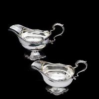 Pair of Georgian Solid Silver Pedestal Sauce Boats - William Collins 1774 (24 of 24) Pair of Georgian Solid Silver Pedestal Sauce Boats - William Collins 1774 (24 of 24)