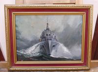 Oil on Board The Battle Ship Listed Artist Dion Pears (12 of 12) Oil on Board The Battle Ship Listed Artist Dion Pears (12 of 12)