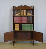 Antique Mahogany Waterfall Bookcase Cabinet (3 of 9) Antique Mahogany Waterfall Bookcase Cabinet (3 of 9)
