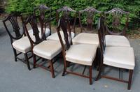1900's Quality Set of 8 Mahogany Wheatcheaf Chairs - 7 + 1 Carver - Pop-out Seats (2 of 3) 1900's Quality Set of 8 Mahogany Wheatcheaf Chairs - 7 + 1 Carver - Pop-out Seats (2 of 3)