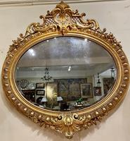 Large Gilt Oval Mirror (8 of 8) Large Gilt Oval Mirror (8 of 8)