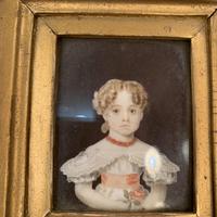 Antique Victorian portrait in oil of a young girl child in ornate gesso frame 2 of 2 (2 of 10) Antique Victorian portrait in oil of a young girl child in ornate gesso frame 2 of 2 (2 of 10)