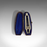 Antique Folding Pocket Compass, Pillar Divider, Drawing Instrument, Victorian (9 of 10) Antique Folding Pocket Compass, Pillar Divider, Drawing Instrument, Victorian (9 of 10)
