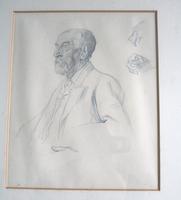 Augustus John: A Good Framed Sketch with Sotheby's Early Valuation Early 20th Century (2 of 7) Augustus John: A Good Framed Sketch with Sotheby's Early Valuation Early 20th Century (2 of 7)
