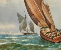 Att: William Boyce 19th Century Sailing Smack Seascape Watercolour Painting (6 of 11) Att: William Boyce 19th Century Sailing Smack Seascape Watercolour Painting (6 of 11)