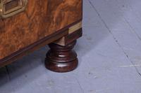 Burr Walnut Victorian Campaign Chest of Drawers (8 of 10) Burr Walnut Victorian Campaign Chest of Drawers (8 of 10)