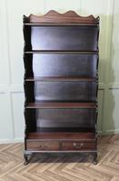 Open Front Waterfall Bookcase with Drawers