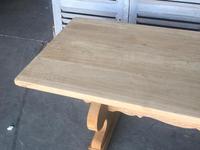 Large French Bleached Oak Trestle Farmhouse Dining Table (11 of 14) Large French Bleached Oak Trestle Farmhouse Dining Table (11 of 14)