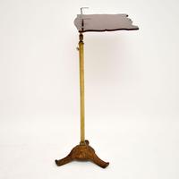 Antique Victorian Mahogany & Brass Reading or Music Stand (3 of 12) Antique Victorian Mahogany & Brass Reading or Music Stand (3 of 12)