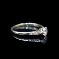 Art Deco 0.50ct Diamond Solitaire 18ct 18K Gold & Platinum Ring (3 of 9) Art Deco 0.50ct Diamond Solitaire 18ct 18K Gold & Platinum Ring (3 of 9)